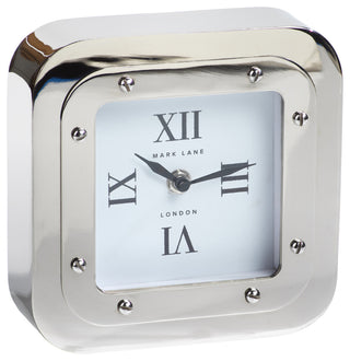 Mark Lane Silver Table Clock, Large