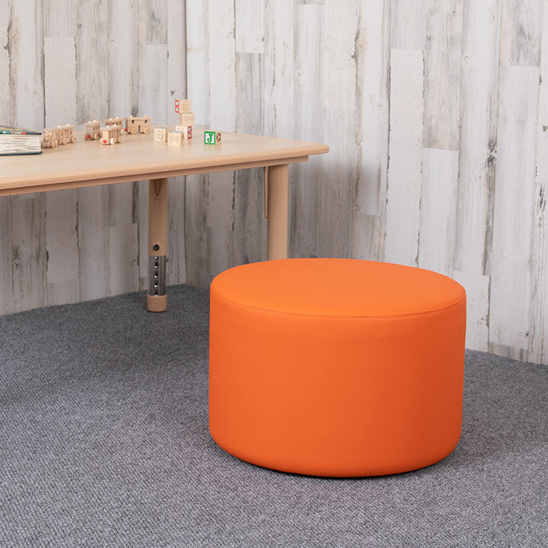 Soft Seating Collaborative Circle, 12" Seat Height , Orange Color