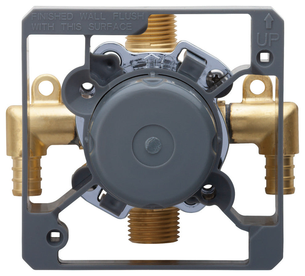 Treysta Tub & Shower Valve- Vertical Inputs WITHOUT Stops- Crimp Pex