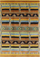 Ahgly Company Indoor Rectangle Mid-Century Modern Area Rugs, 6' x 9'