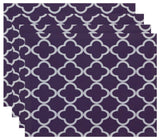 Marrakech Express Geometric Print Placement, Larkspur, Set of 4