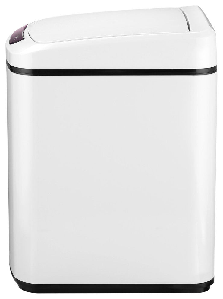 12-Liter / 3.2-Gallon Trash Can With Sensor Lid, White
