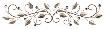 Sparkle Gold Metal Leaves and Bling Over the Door D"cor