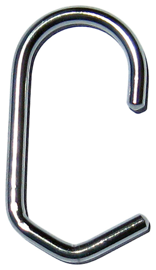 Shower Curtain Rings Set of 12, Polished Chrome, 1.25" Dia