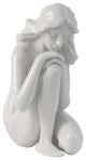 Mariella- Artistic Nude Female Porcelain Statue, Glazed Finish