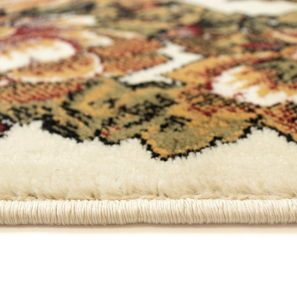 Aurora Aubusson Indoor Rug Ivory 5'3"x7'6"