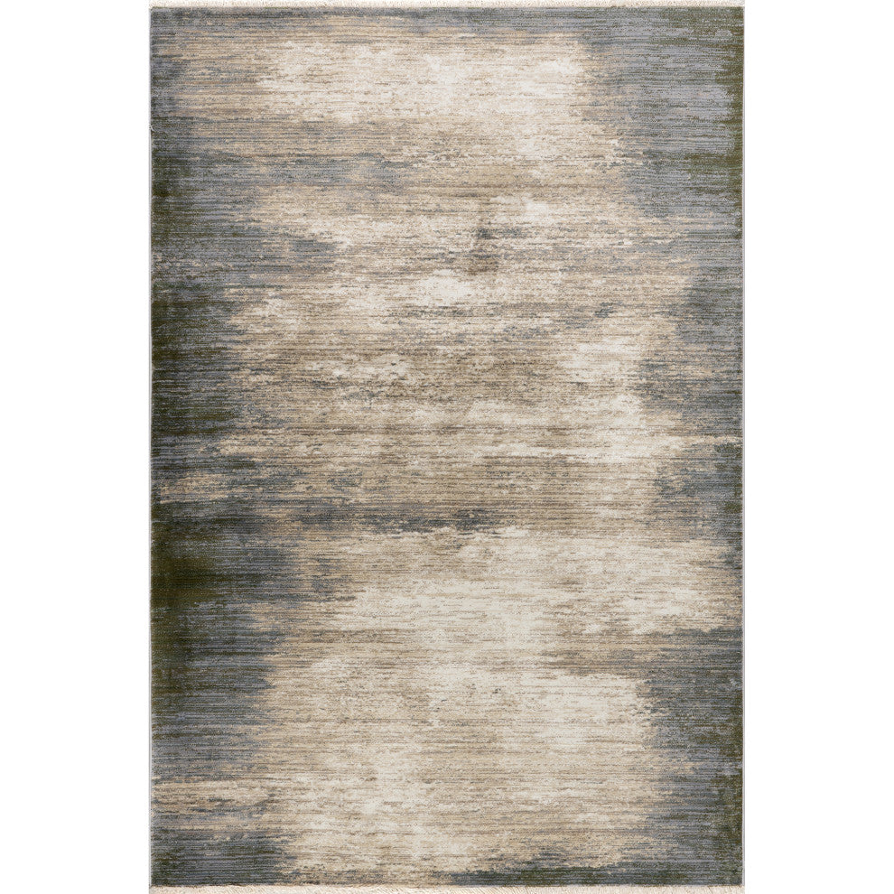 Rhianna Contemporary Abstract Area Rug, Dark Beige 9'x12'