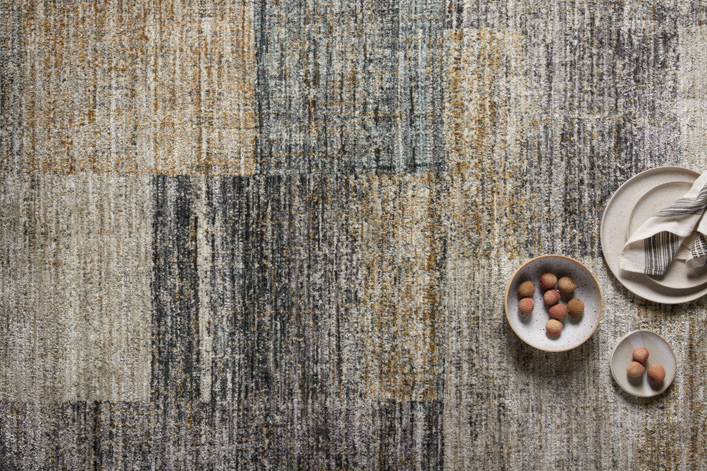 Loloi Soho Grey/Gold 5'3"x7'9" Area Rug