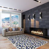 Cowhide Patchwork Rug, Hera, Sapphiere, 12'x15'