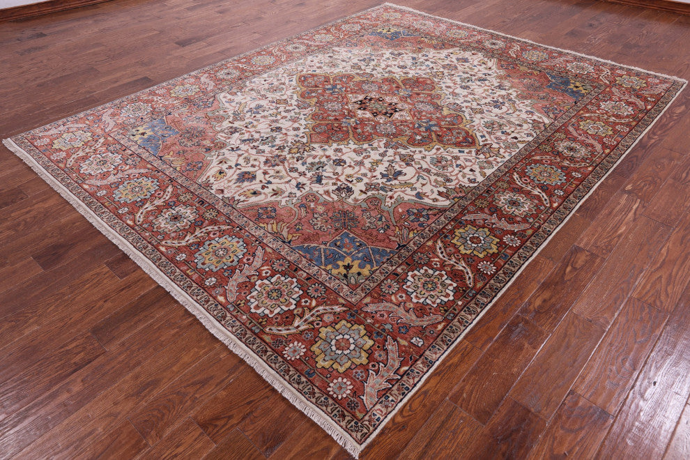 Handmade Persian Fine Serapi Wool Rug 7' 11" X 10' 0" - Q14687