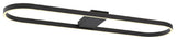 Glo 48'' LED Linear Semi-Flush, Black