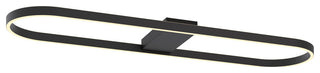 Glo 48'' LED Linear Semi-Flush, Black