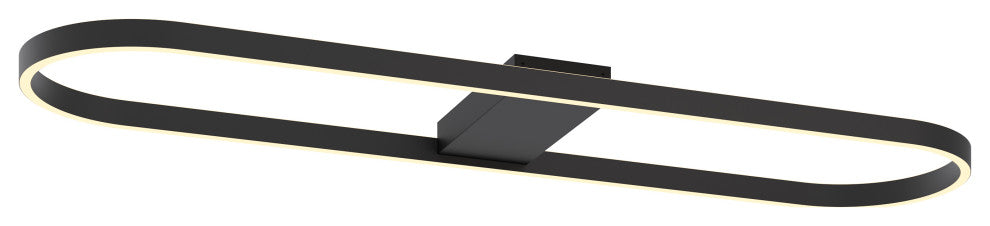 Glo 48'' LED Linear Semi-Flush, Black