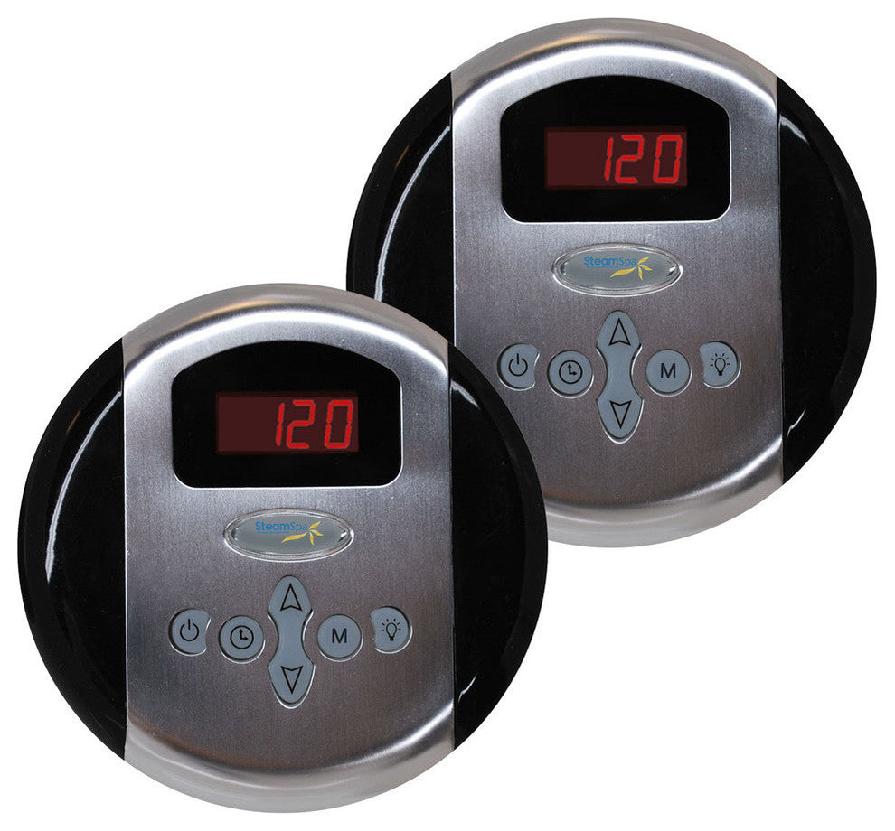 Steamspa Royal Control Kit, Brushed Nickel