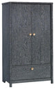 Sauder Dover Edge Engineered Wood Armoire in Denim Oak