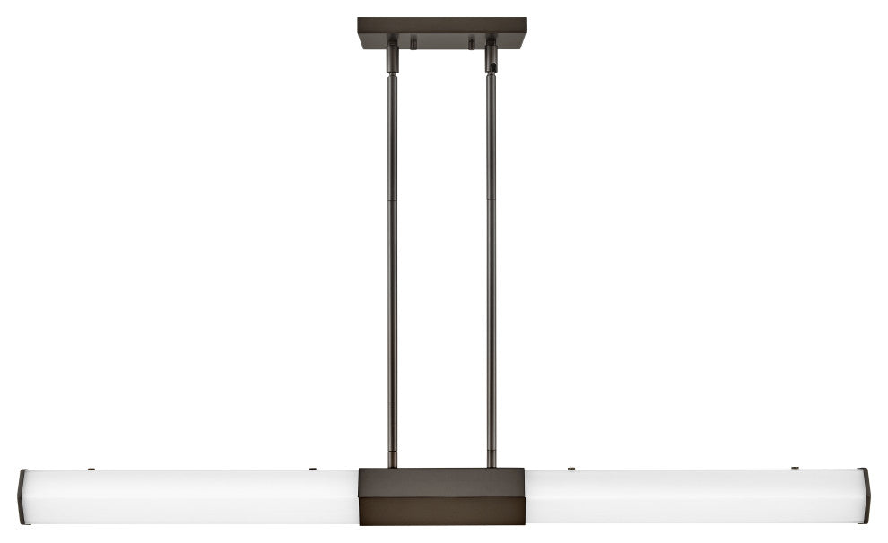 Hinkley 40" Facet Medium Integrated LED Linear Chandelier - Black Oxide