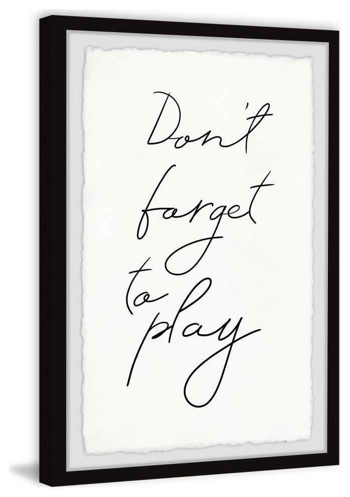 "Don't Forget to Play II" Framed Painting Print, 12x18