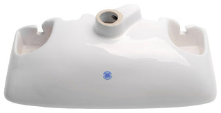West Edgewood 20" White Wall Mounted Bathroom Sink with Overflow Heavy Duty