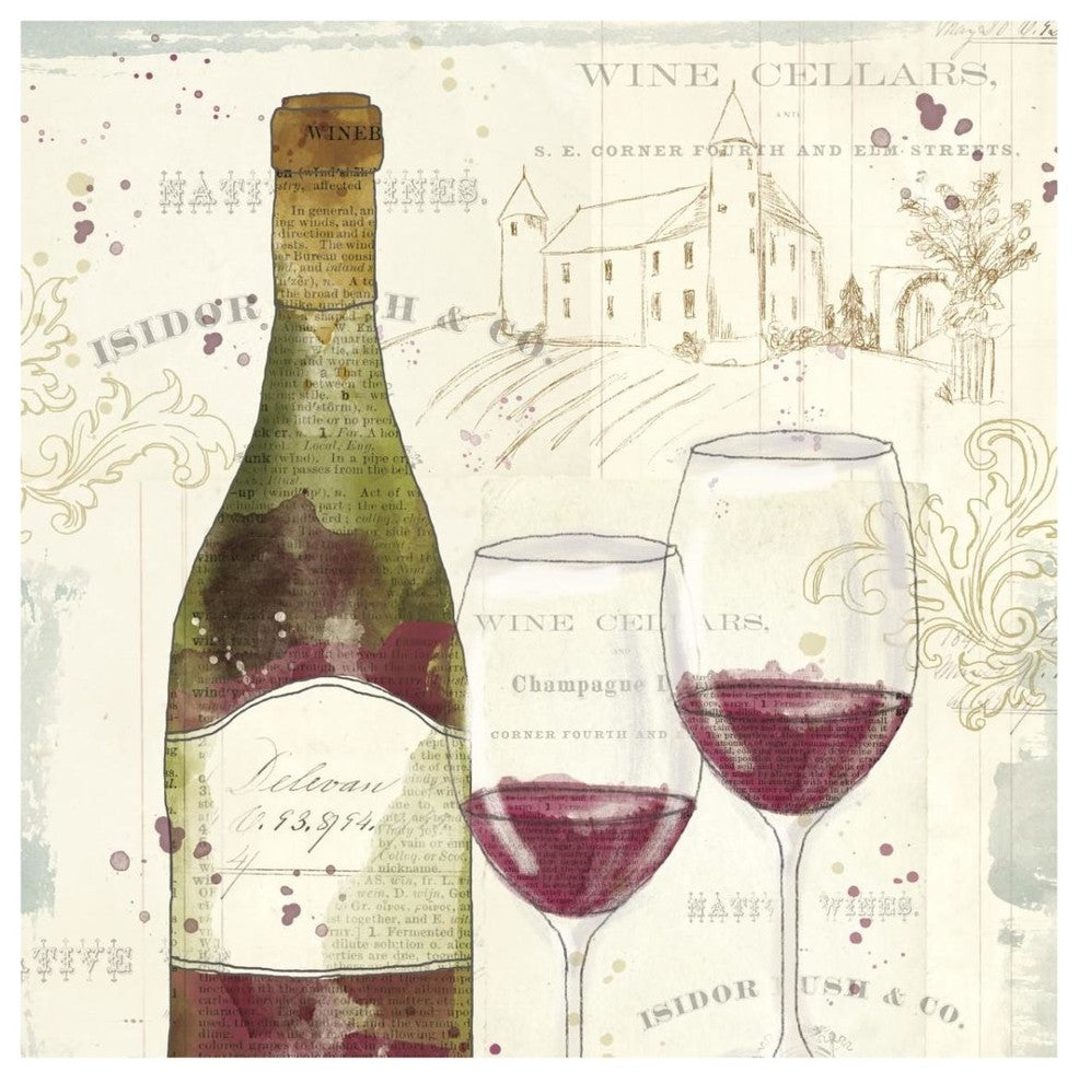 "Chateau Winery II" Digital Paper Print by Katie Pertiet, 32"x32"