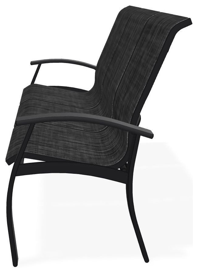 Belle Isle Sling 3-Seat Outdoor Sofa, Augustine Shadow/Black