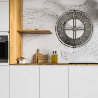 Urban Metal Industrial Clock 23.5 Inches