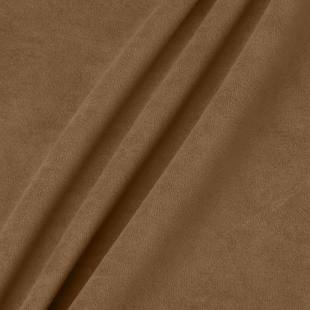 Delara Set of 1 Velvet 20x20" Cover, Light Brown, Pillow Cover Only