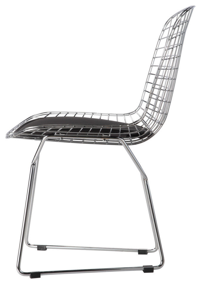 Modern Classics Wire Side Chair, Black
