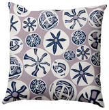 Bay Treasure Pillow, Purple, 16"x16"