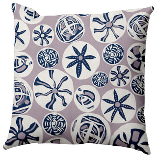 Bay Treasure Pillow, Purple, 16"x16"