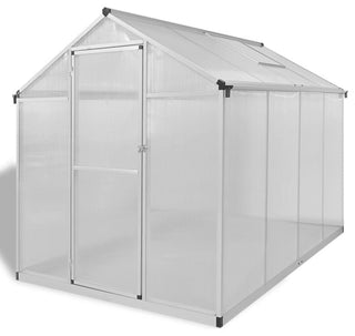 vidaXL Reinforced Aluminum Greenhouse with Base Frame 49.5ft?