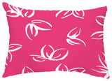 Eva 14"x20" Floral Decorative Outdoor Pillow, Red