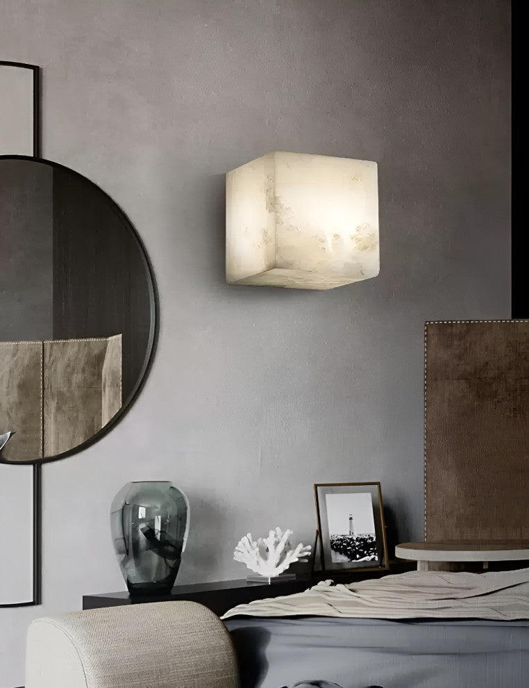 Modern Marble Wall Lamp in Designer Style for Living Room, Bedroom