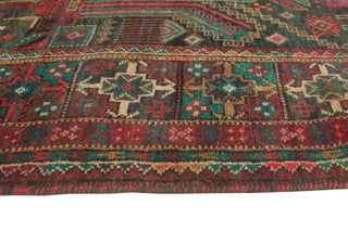 Fine Vintage Distressed Jemila Charcoal/Burgundy Runner, 3'7x8'11