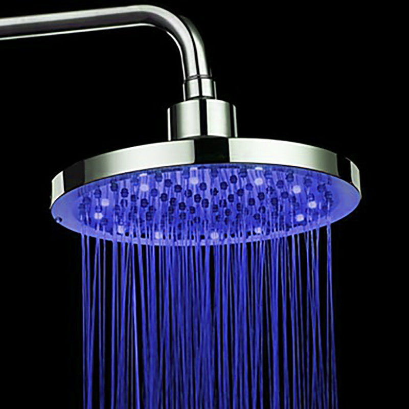 Juno LED Shower Set With Diverter, mixer and led spout, Available in 3 sizes, 8"