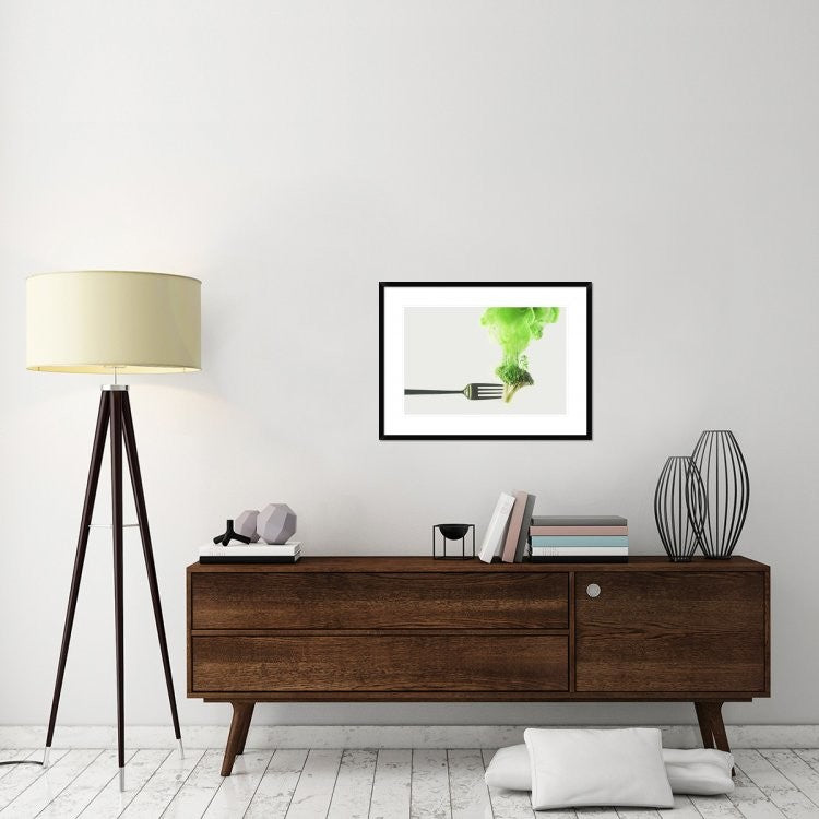 "Disintegrated Broccoli" Framed Digital Print by Dina Belenko, 32x24"