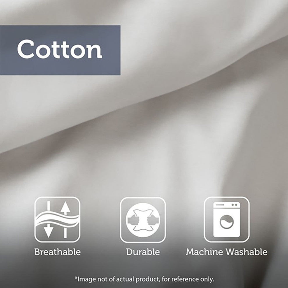 Madison Park Vienna Traditional 7-Piece Cotton Comforter Set, Black