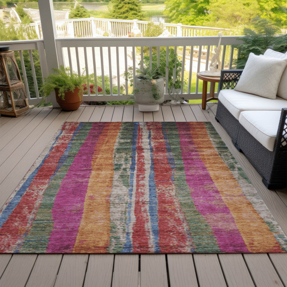 Machine Washable Indoor/Outdoor Chantille ACN1910 Putty 2'6" x 3'10" Rug