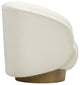 Presley Cream Velvet Swivel Accent Chair