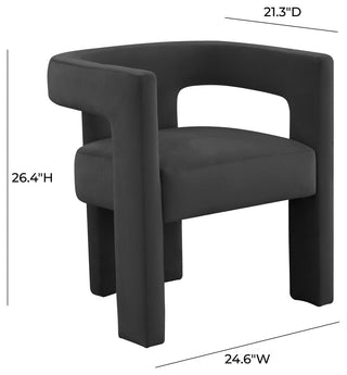 Sloane Black Velvet Chair