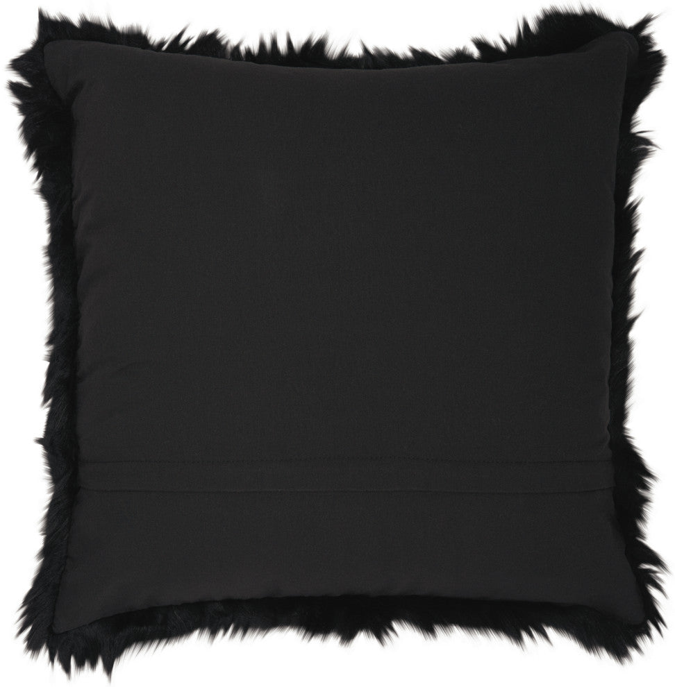 Mina Victory FL101 Throw Pillow, Black, 22" x 22"