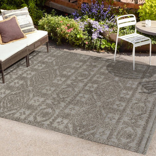 Citta High-Low Pile Mediterranean Tile Indoor/Outdoor Runner Rug