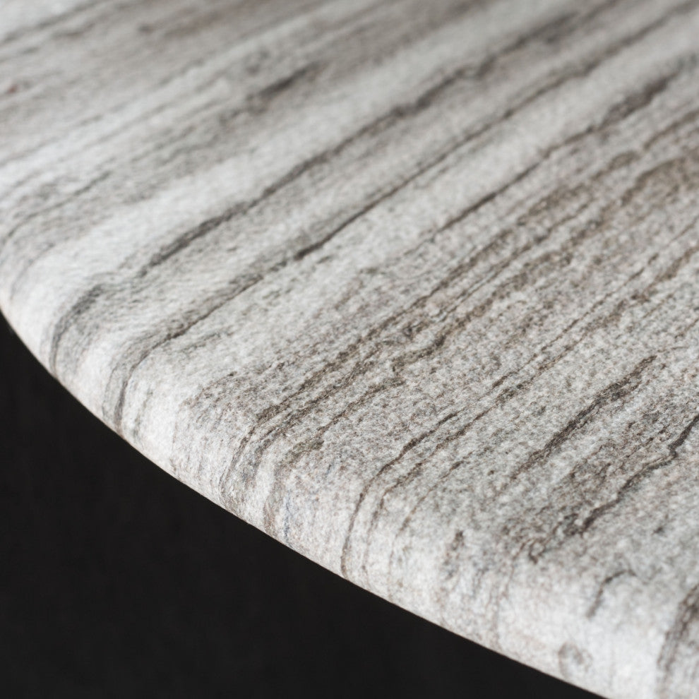 Safavieh Couture Graelyn Marble Top Coffee Table, Black/Grey