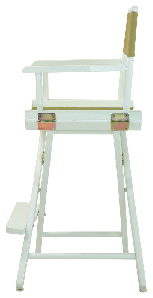 024" Director's Chair White Frame-Olive Canvas