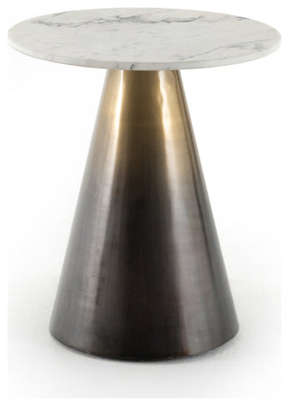 Armon End Table-Ombre Antique Brass