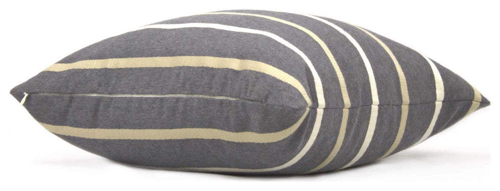 Mica Stripe Cushion Cover, 13" X 18"