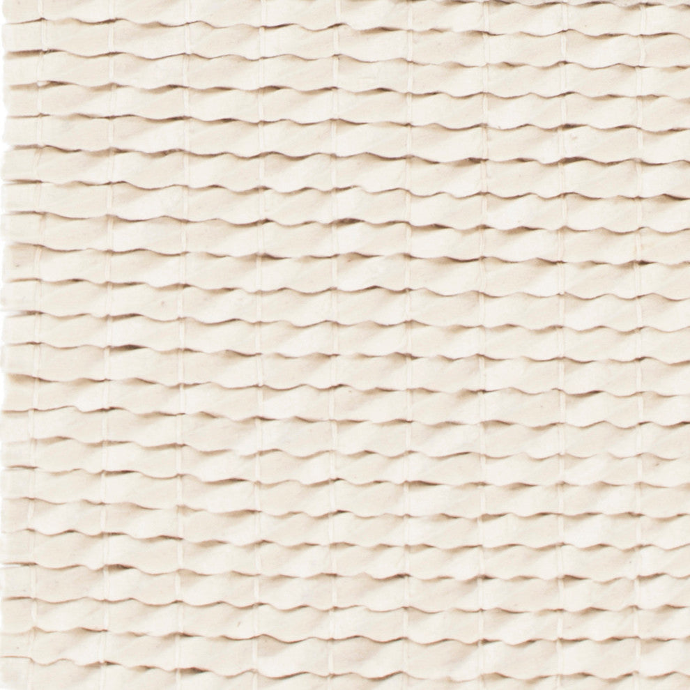 Renea Contemporary Area Rug, White, 5'x7'6"