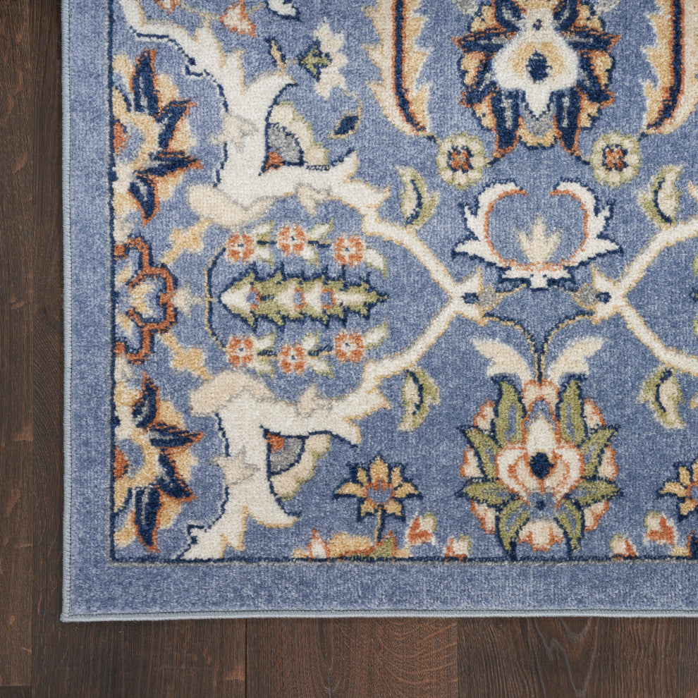Nourison Allur 6'' x 9'' Light Blue Bohemian Indoor Area Rug