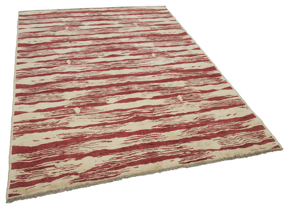 Rug N Carpet - Handmade Oriental 5' 8" x 7' 8" One-of-a-Kind Oushak Area Rug