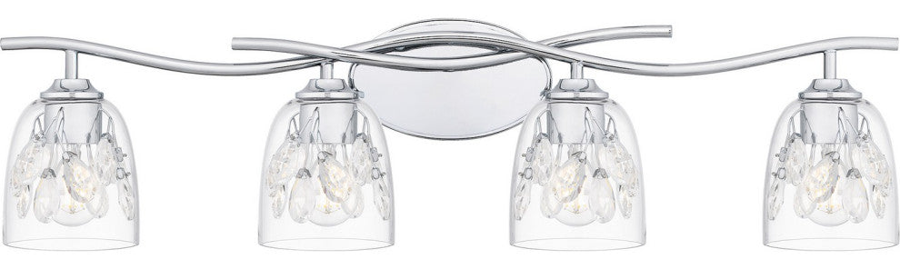Ansley 4-Light Bath, Polished Chrome