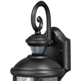 Henderson Black Motion Sensor Dusk to Dawn Outdoor Wall Light